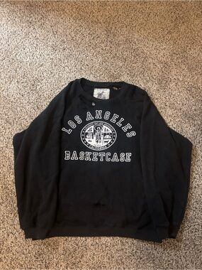 Los Angeles Black Graphic Crewneck Sweatshirt - Basketcase